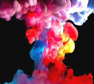 colorful smoke