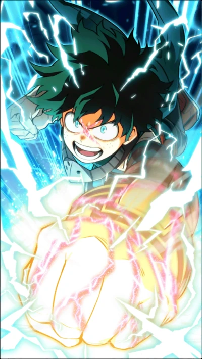 anime, herói, izuku midoriya