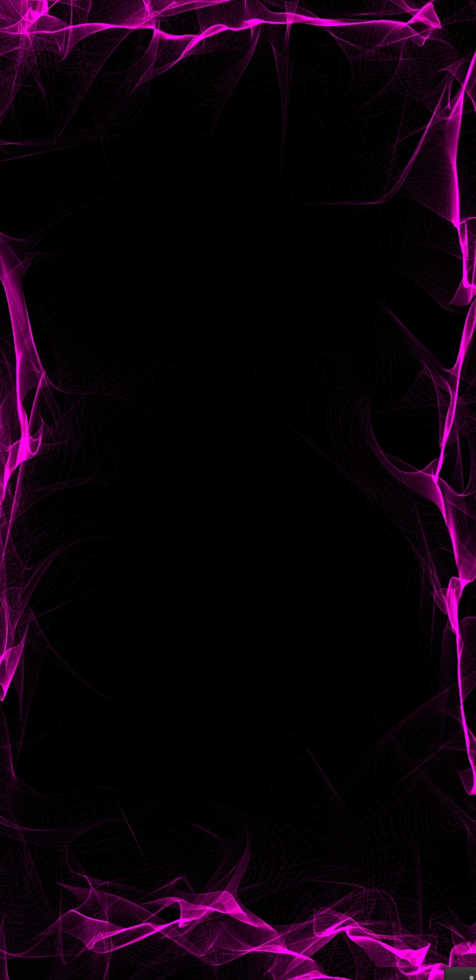 Purple smoke on a black background with a dark background (electric, pink, cool)