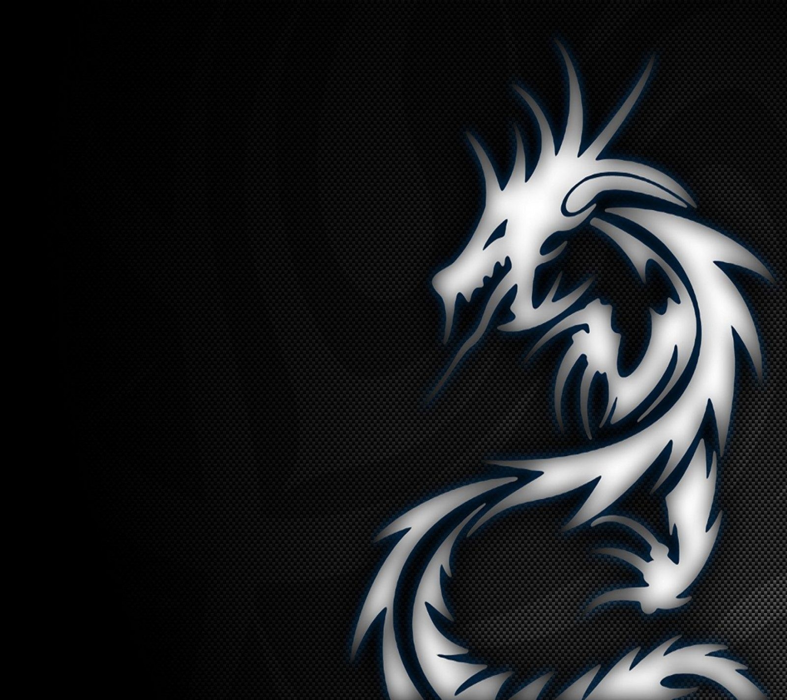 A close up of a dragon on a black background with a white outline (abstract, dragon)