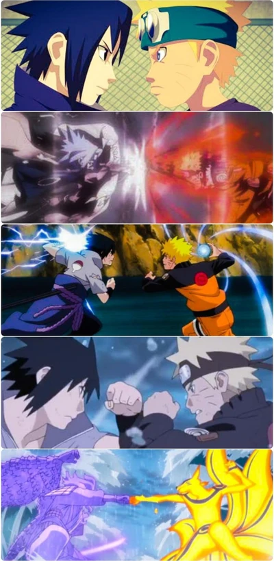 Eepischer Kampf: Naruto gegen Sasuke. Showdown mit Neunschwänzigen und Susanoo-Kräften.