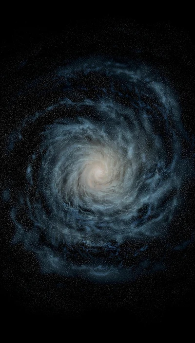 Galaxie spirale dans l'espace cosmique