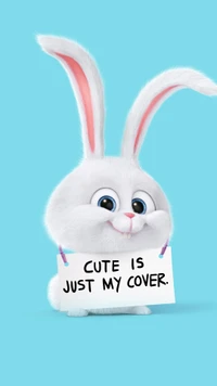 Cute Bunny with a Charming Message