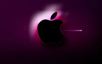 apple, plant, black, magenta, graphics wallpaper