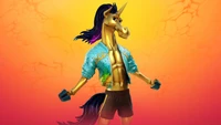 fortnite, video game, fabio sparklemane, golden crunch wallpaper