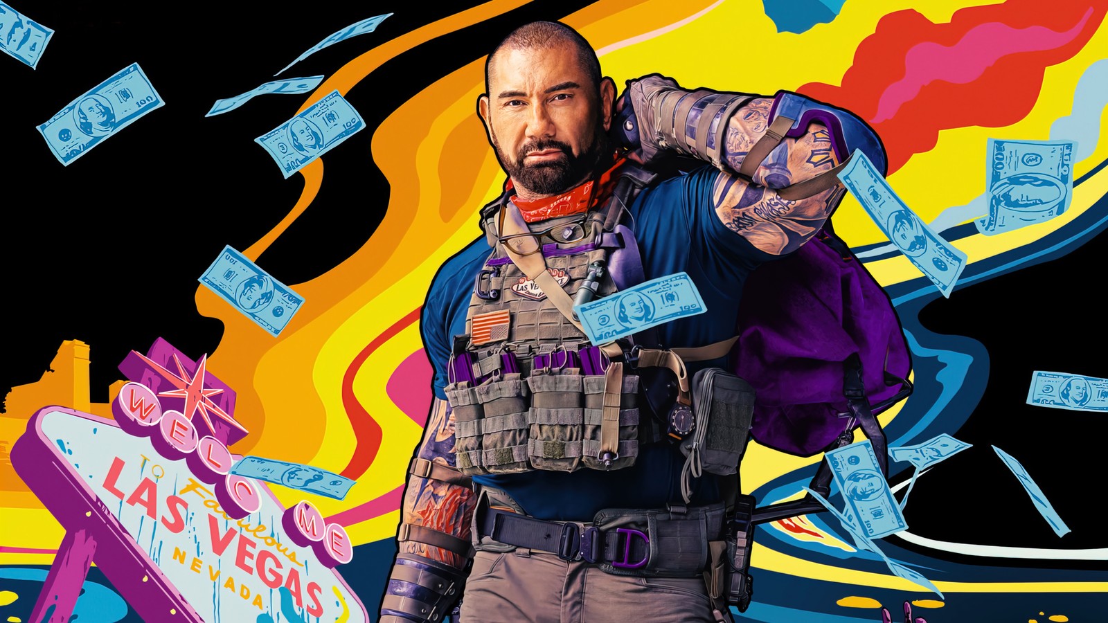 Descargar fondo de pantalla ejército de los muertos, película, netflix, 2021, dave bautista