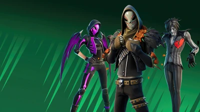 Fortnite Пакет Возмездия: Динамичная Тройка Персонажей Королевской Битвы