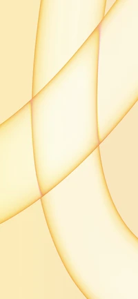 Soft beige and yellow curves intertwine, creating a symmetrical and calming pattern reminiscent of light and comfort.