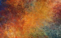 texture, orange, rouille, peinture, art moderne