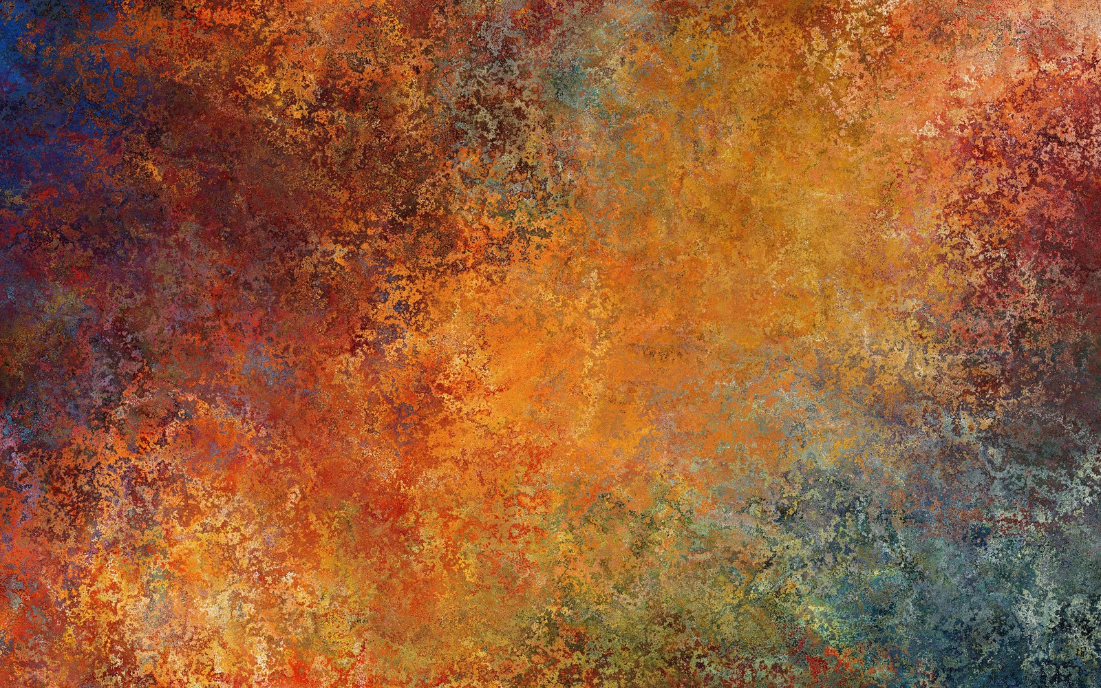 A painting of a colorful background with a lot of colors (texture, orange, rust, painting, modern art)