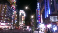 Paisagem noturna vibrante de Akihabara: um centro da cultura otaku e da energia urbana