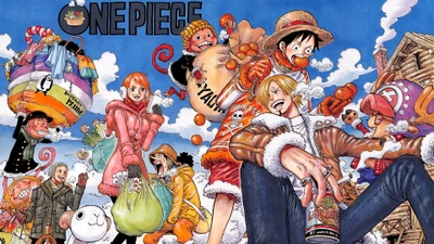 ван пис, one piece, аниме, anime, пиратская команда соломенных шляп