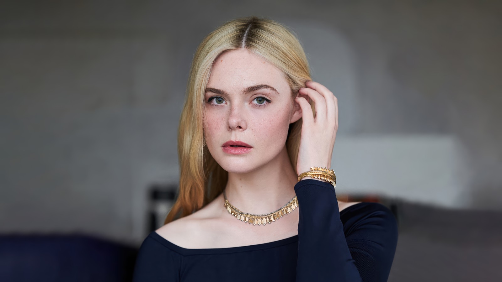 Lade elle, fanning, blond, foto Hintergrund herunter