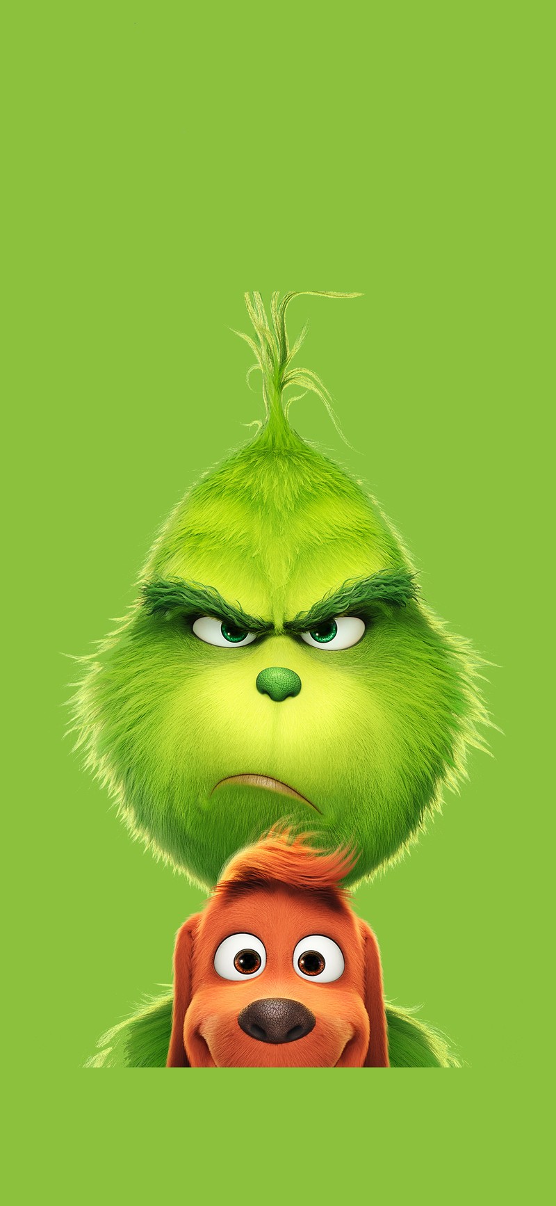 Крупный план мультяшного персонажа на зеленом фоне. (гринч, grinch, освещение, анимация, рождество)