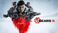 gears 5, gears of war 5, video game, kait diaz, marcus michael fenix wallpaper