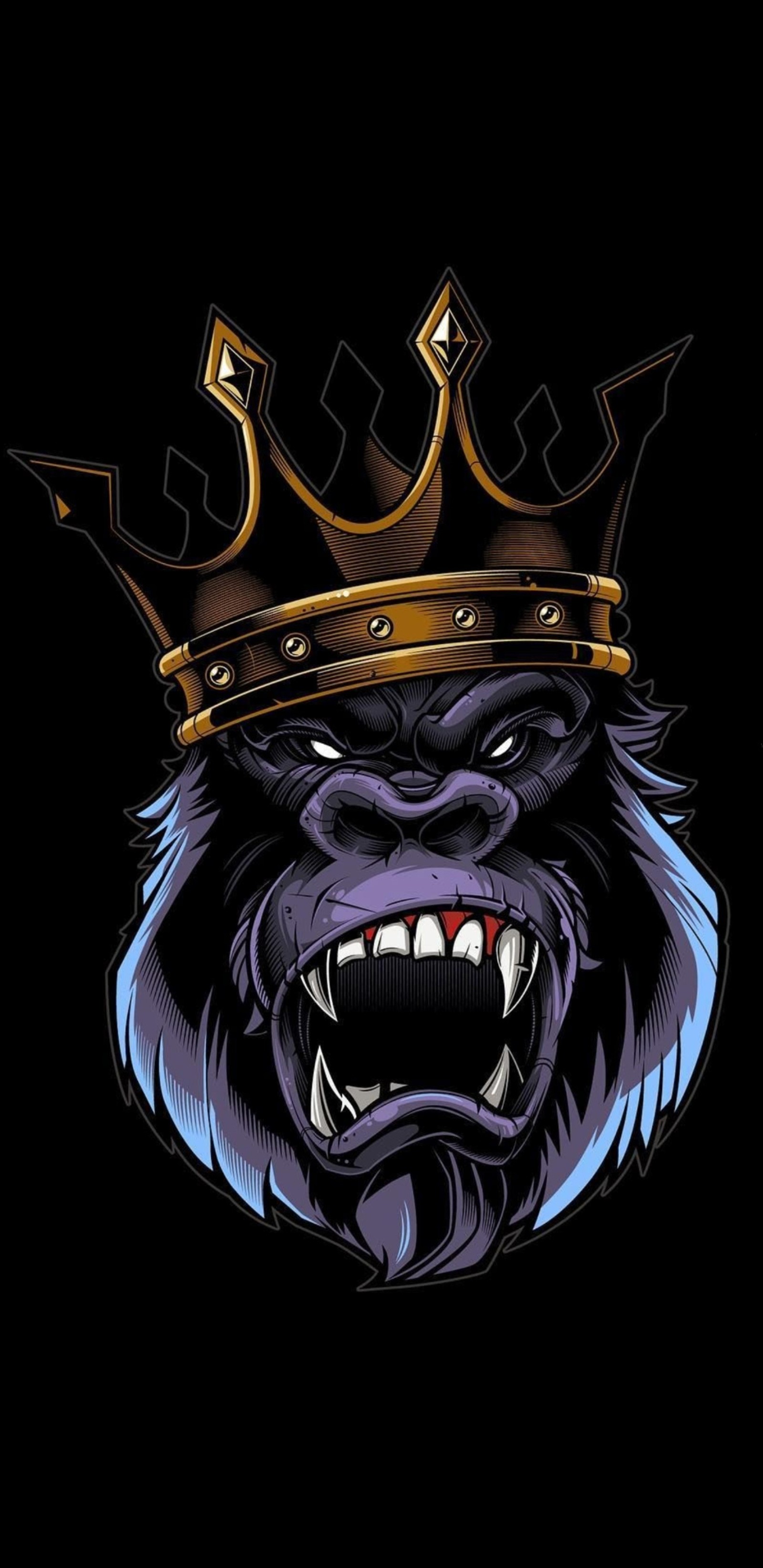 animaciones, fun, gorilla, king, s7 Download Wallpaper