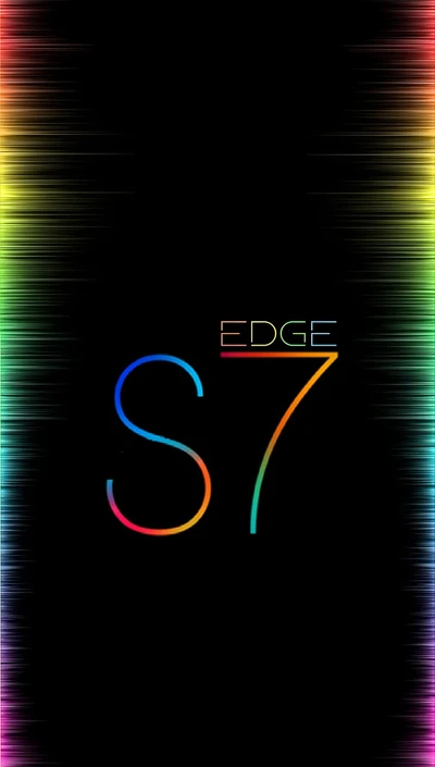 Design coloré de l'écran d'accueil du S7 Edge