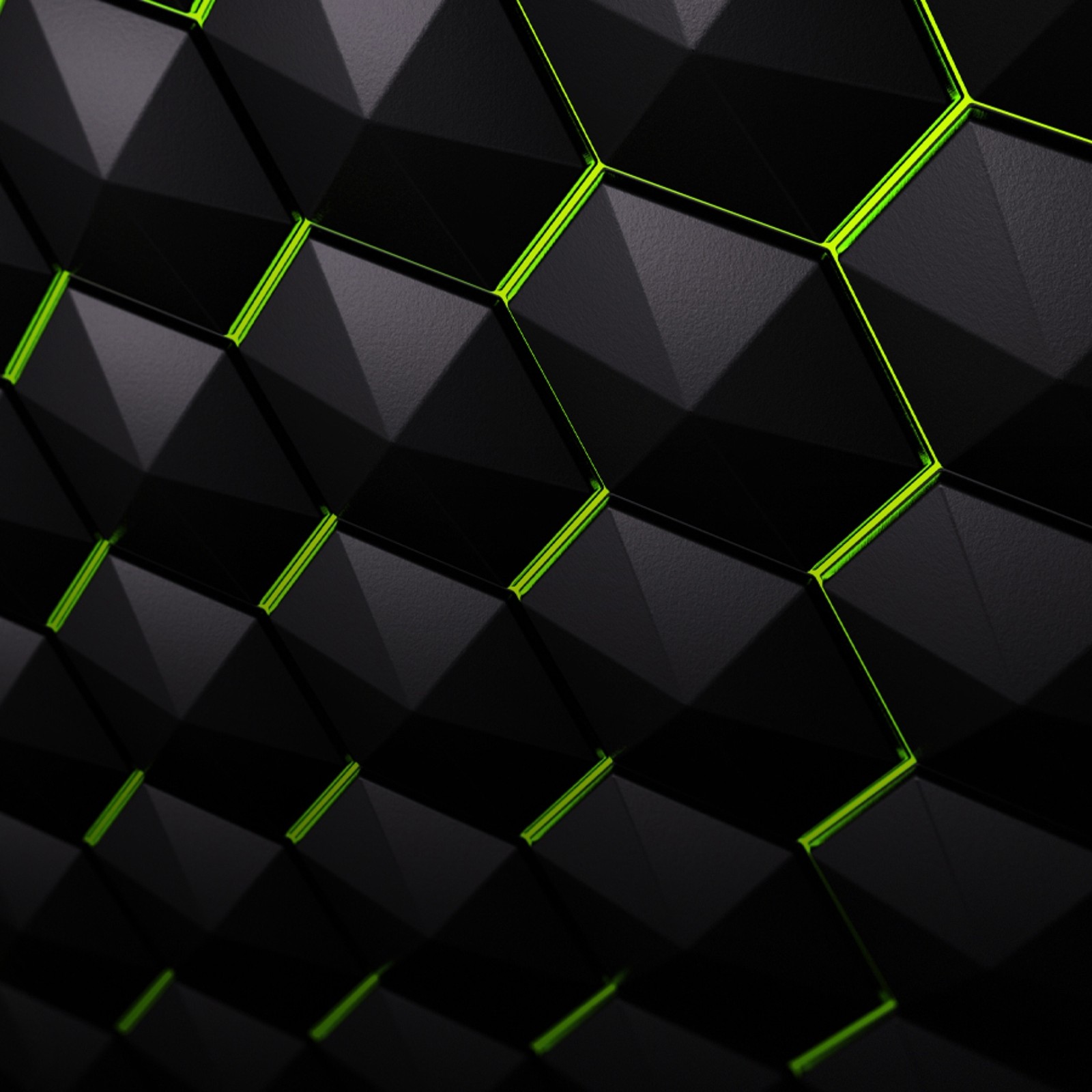 Скачать обои шестигранник, nvidia, узор, текстура