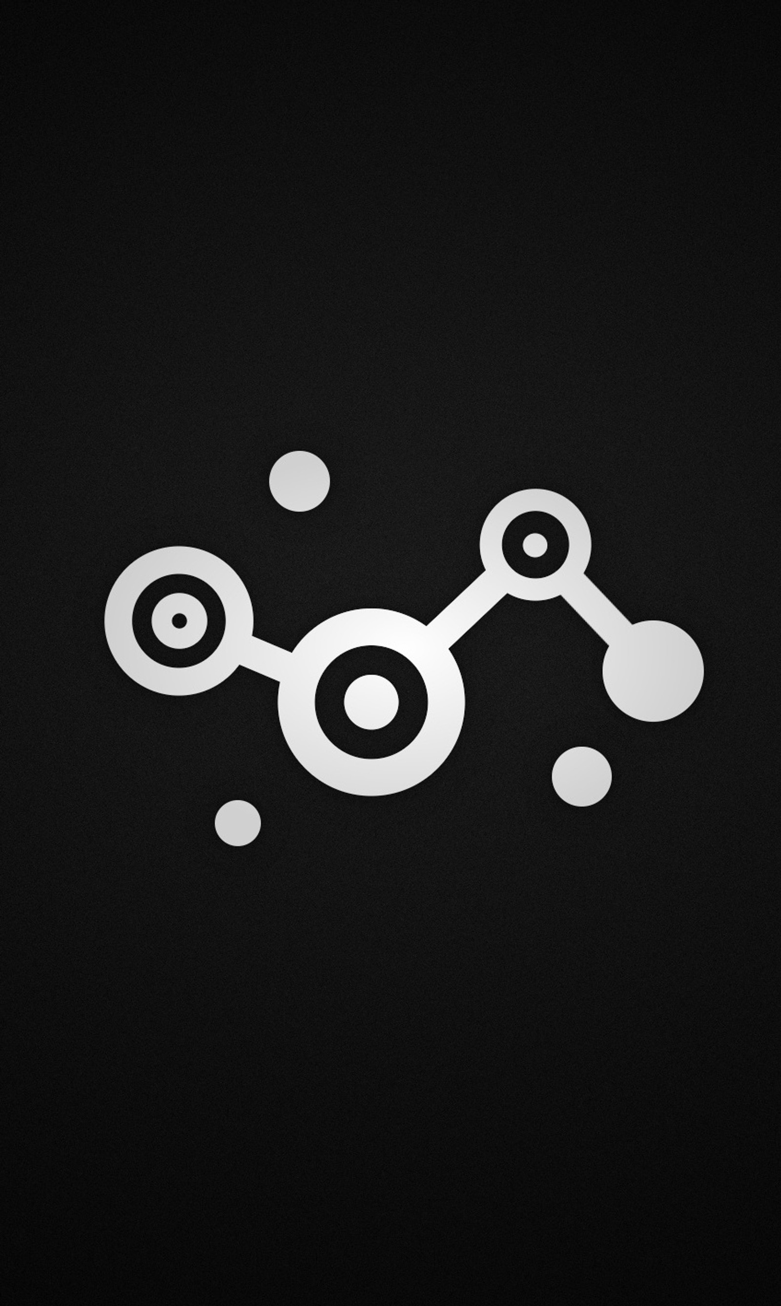 A close up of a black background with a white icon (black, logo, steam, white)