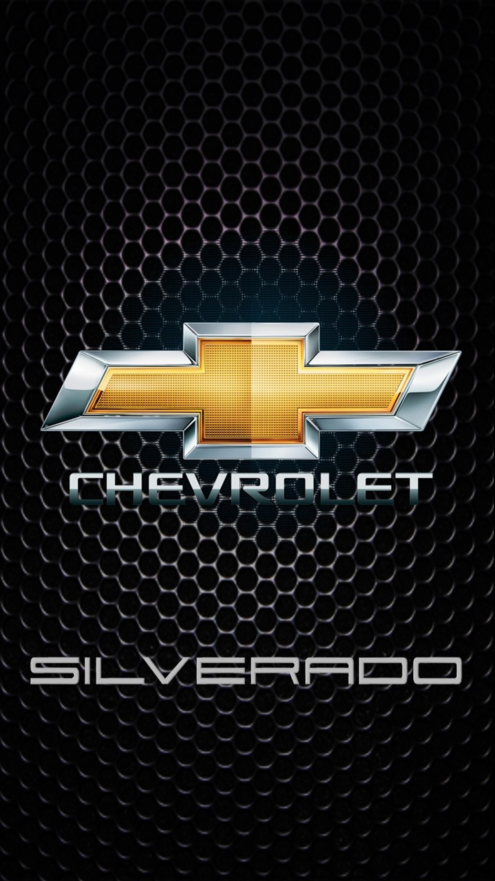 Chevrolet silveradoo logo on a black background (chevrolet, silverado)