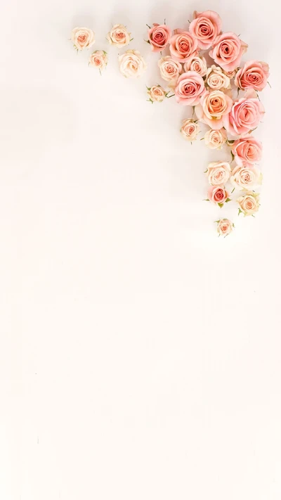 floral, flores, pastel, padrão, rosa