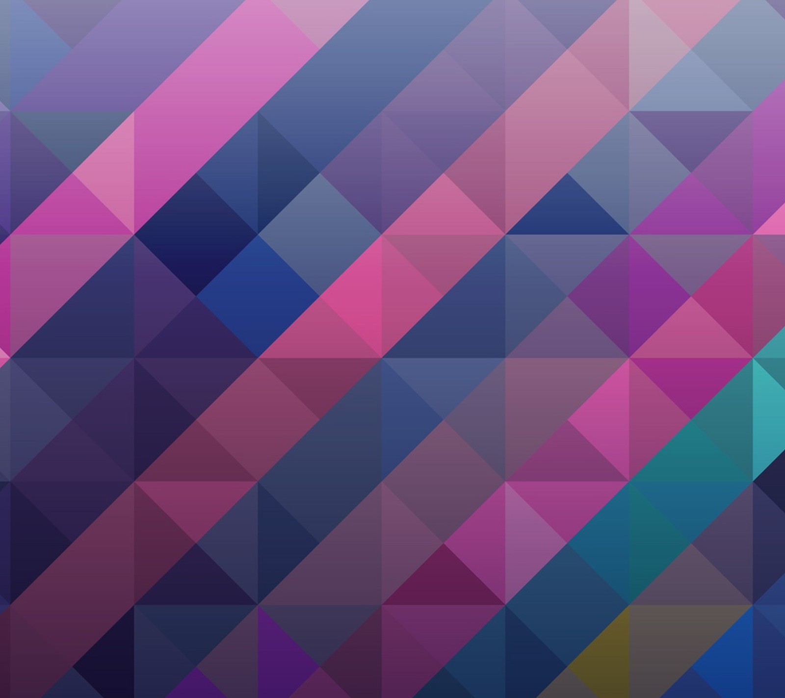 A close up of a colorful geometric pattern with a blue and pink background (abstract, mac, wallpaper)