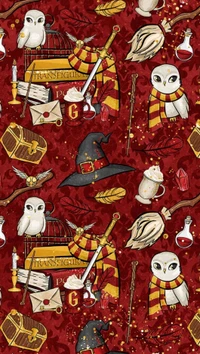 harry potter, gryffindor, rot, funkeln, magie