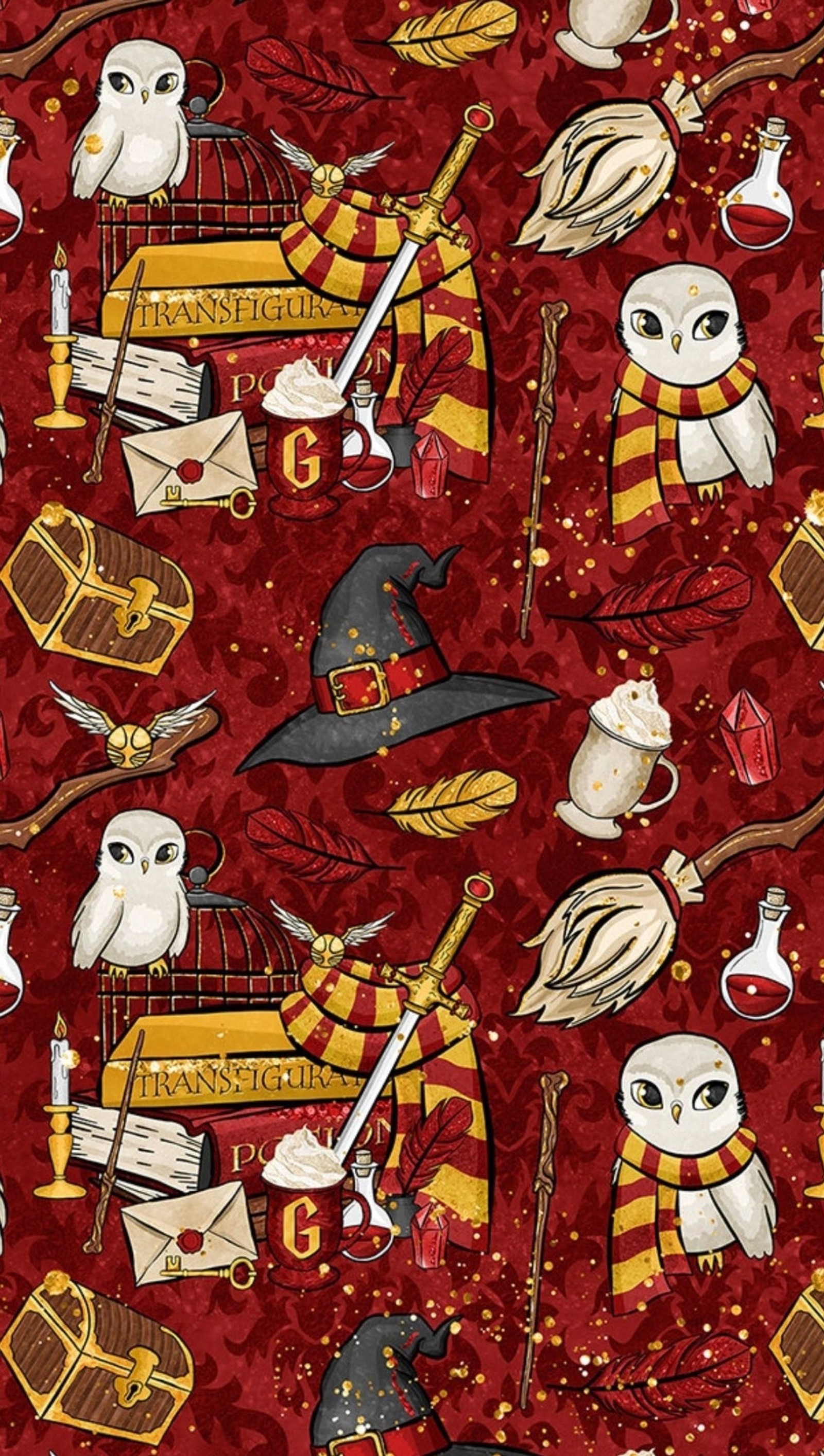 Téléchargez le fond d'écran harry potter, gryffondor, gryffindor, rouge, étincelle