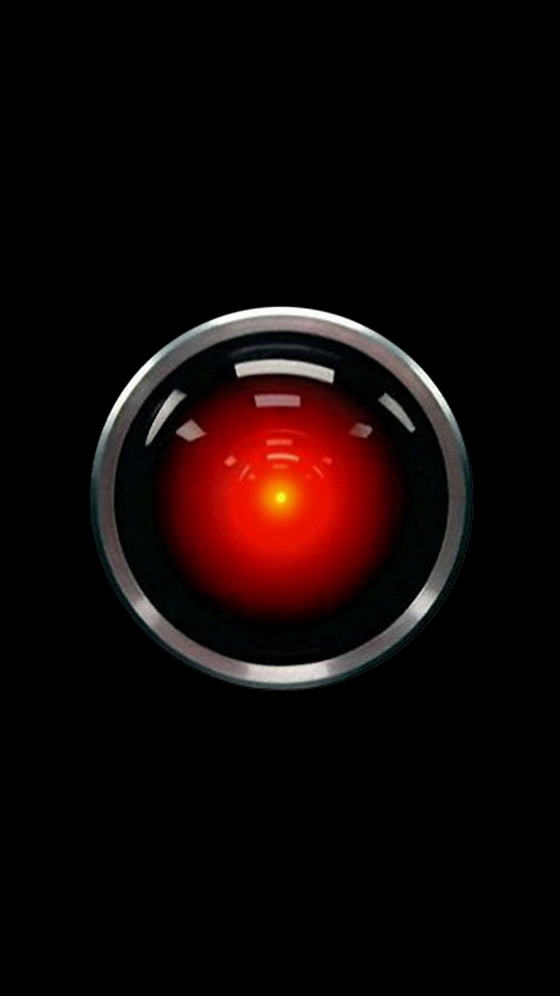 Близкий план красного света на черном фоне (2001, a space odyssey, хал 9000, hal 9000, фильм)