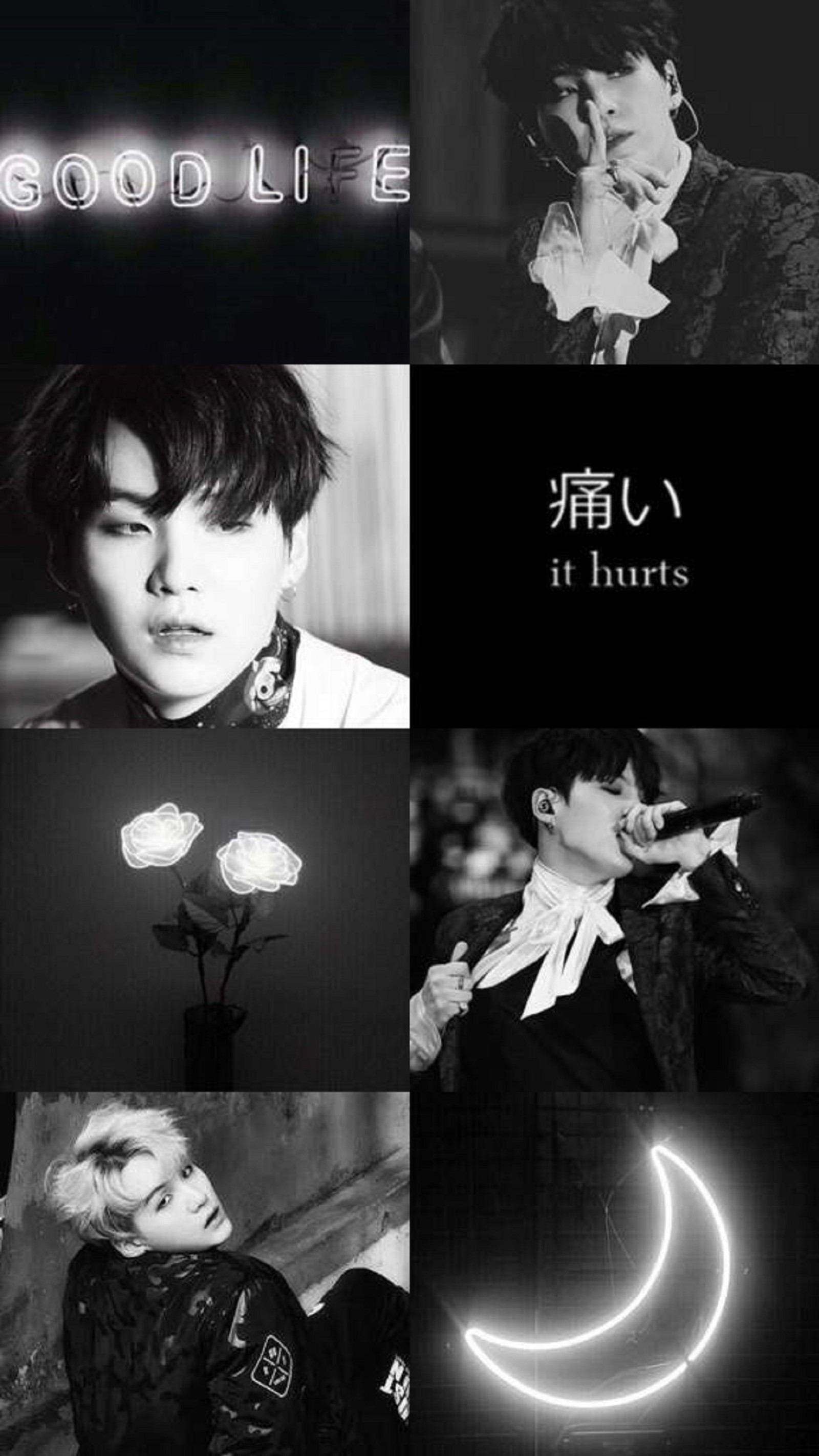 Un gros plan d'une personne tenant une fleur près d'une fleur (bts, kpop, suga)