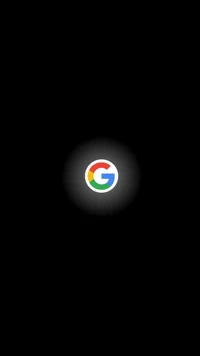 Logotipo do Google em um fundo preto