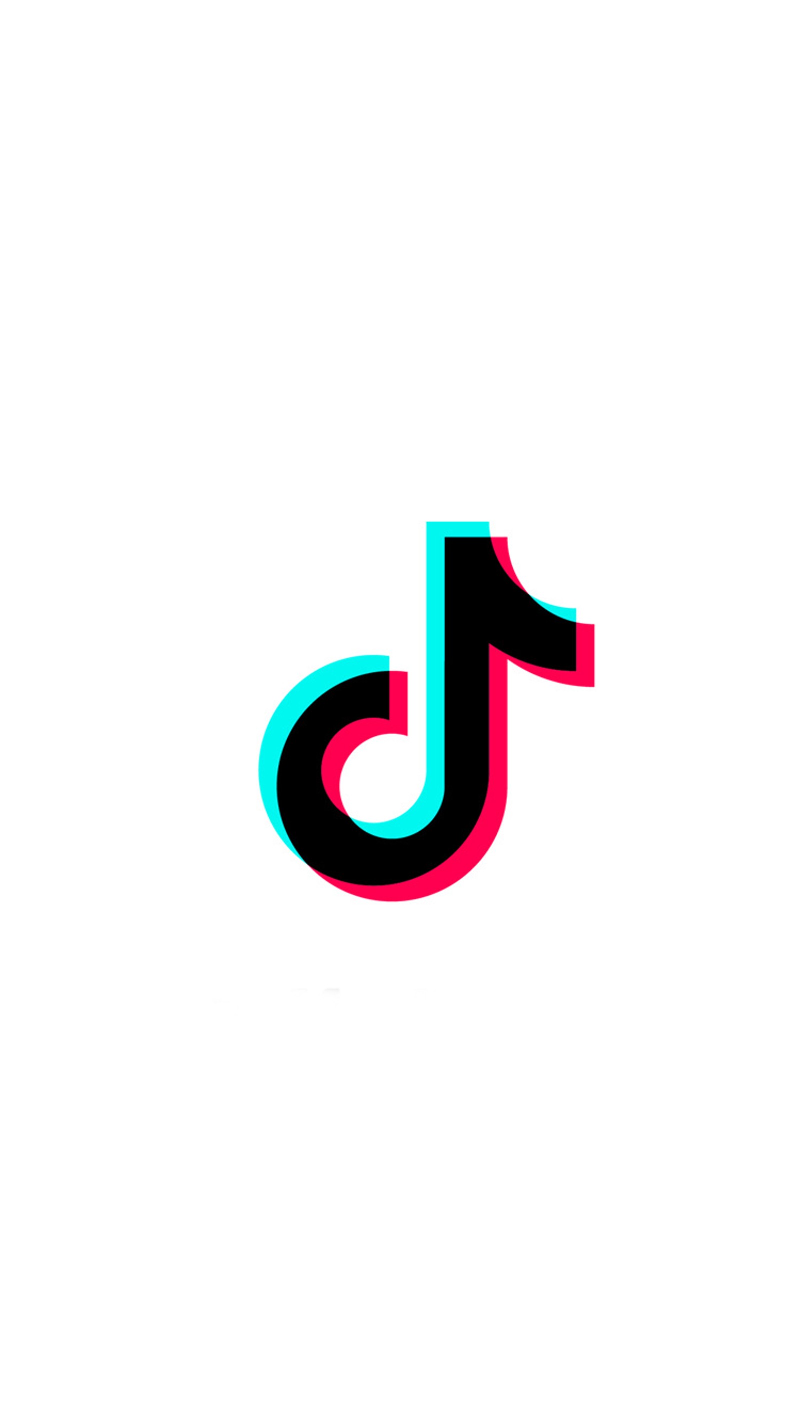 Un primer plano de un logo negro y rosa con uno azul y rojo (tiktok, tiktologo, papel tapiz tiktok, iphone)