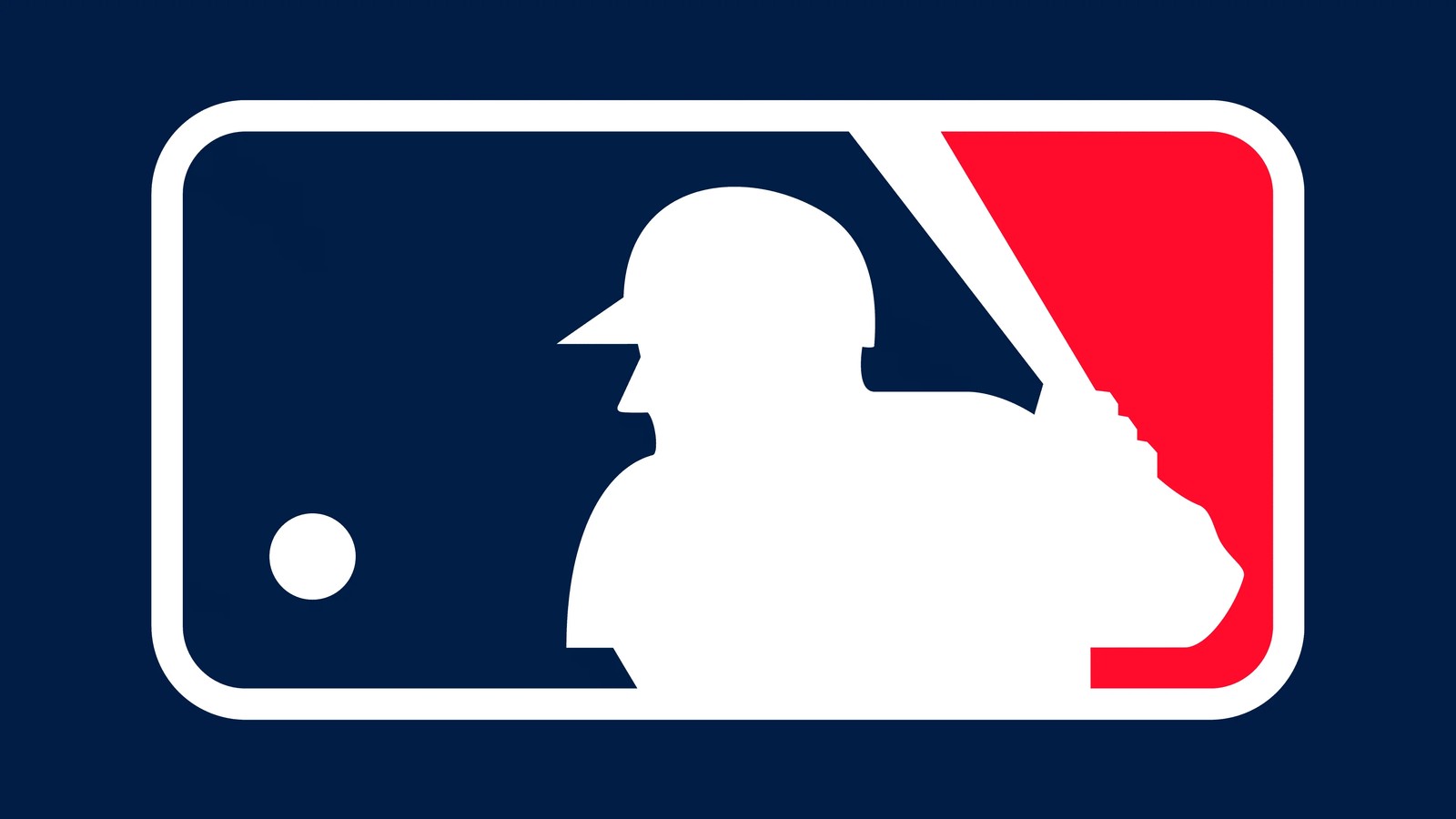 major league baseball mlb, logo, minimalist, emblem, navy blue background wallpaper