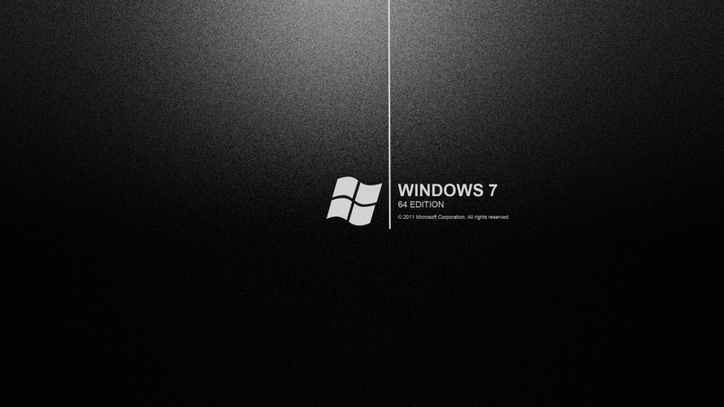 Крупный план черно-белого фона с логотипом windows 7 (чёрный, логотип, текст, бренд, монохромная фотография)