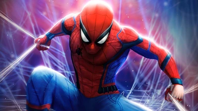 Spider-Man en acción: El icónico superhéroe de Marvel