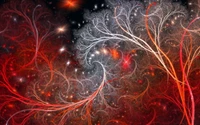 Nebulosa Fractal: Uma dança cósmica de formas e cores