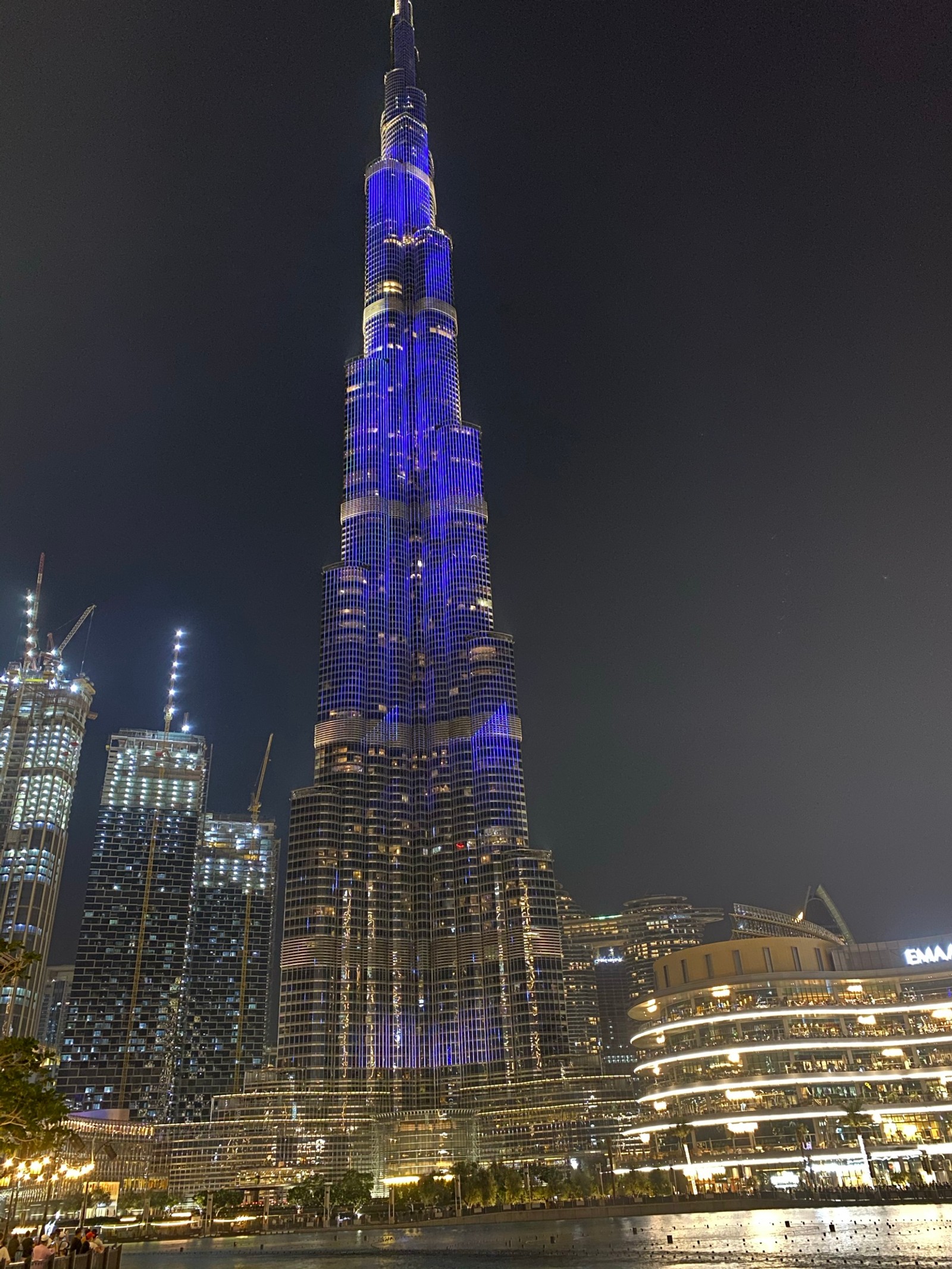 dubai, burj khalifa, skyscraper, night, tower wallpaper