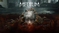 Una figura inquietante emerge de un entorno oscuro y escalofriante, rodeada de manos fantasmales, encarnando la esencia escalofriante del videojuego de terror "The Medium".