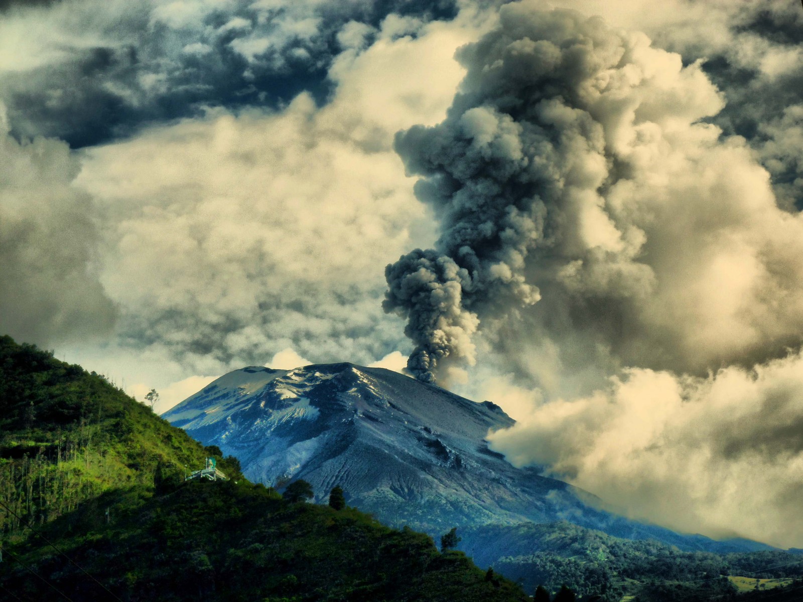 mount scenery, volcano, lava, highland, mountain wallpaper