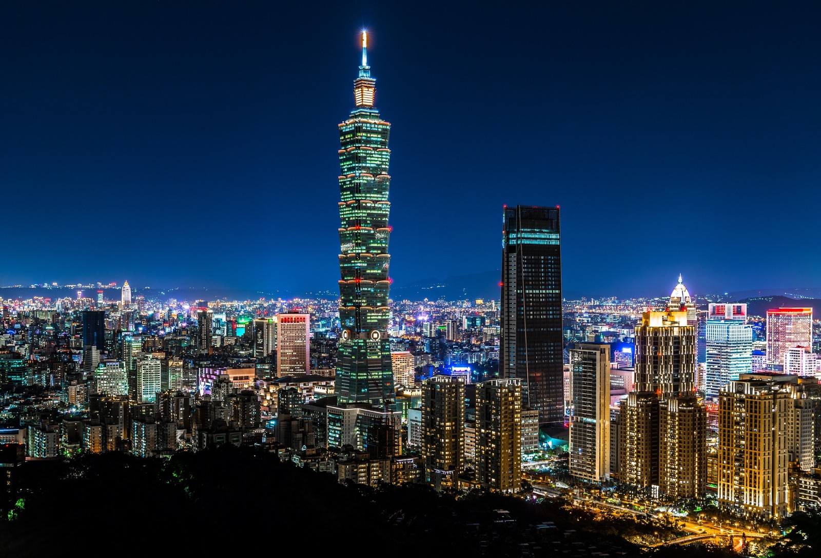 taipei 101, skyscraper, city, cityscape, urban area wallpaper