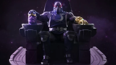 дарксайд, darkseid, против, танос, thanos