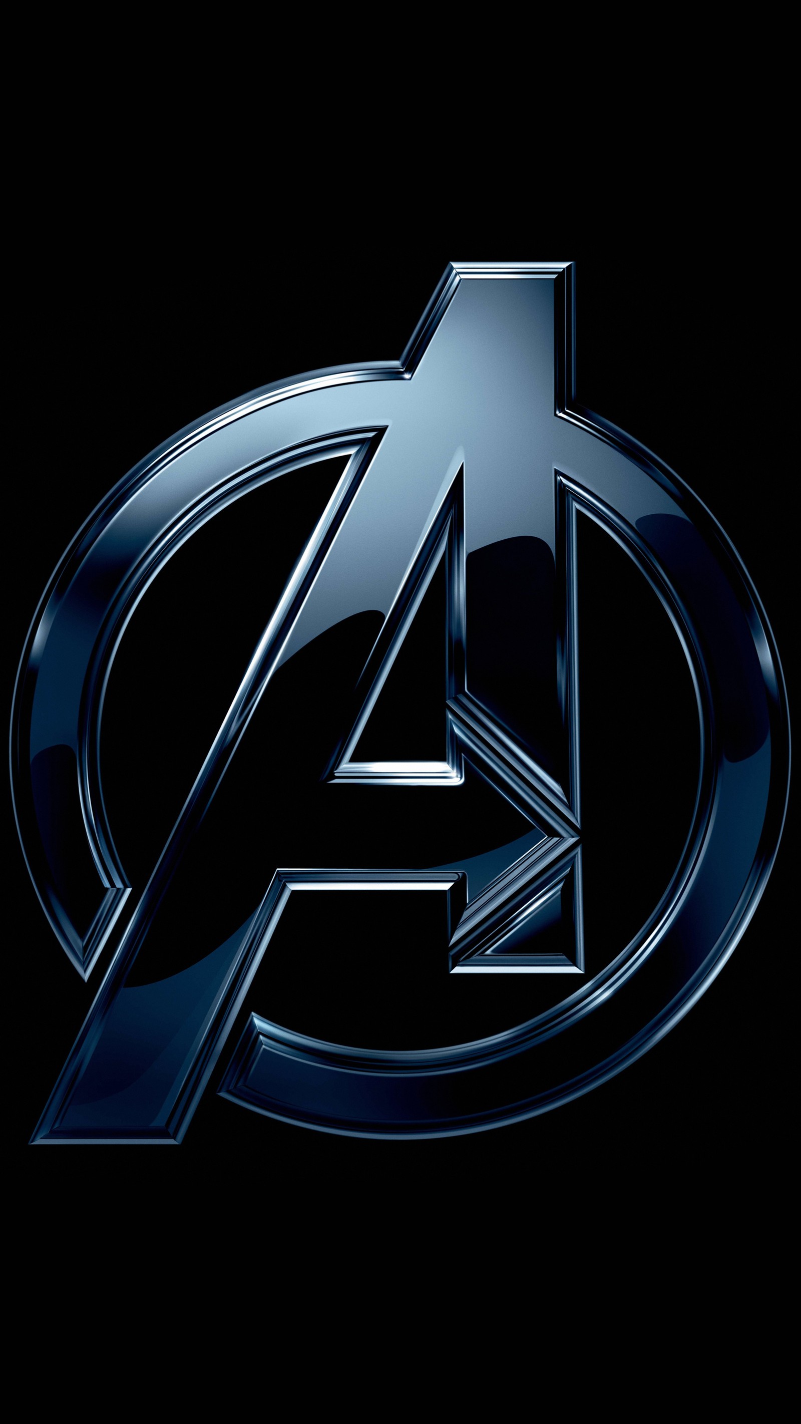 Logo de los vengadores en fondo negro (vengadores endgame, avengers endgame, héroes)