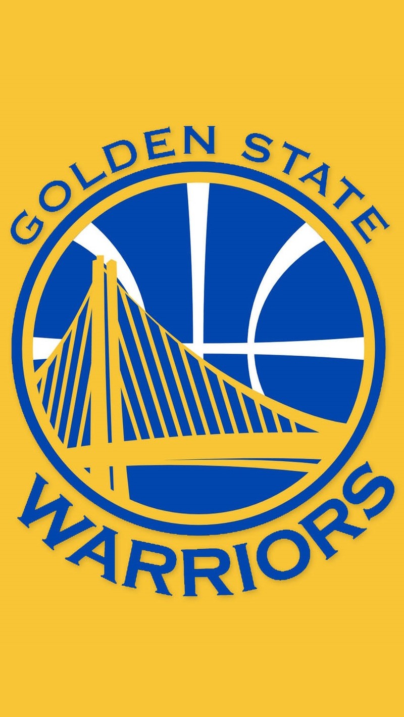 Логотип golden state warriors на желтом фоне (3d, and1, чемпион, ea, хип хоп)