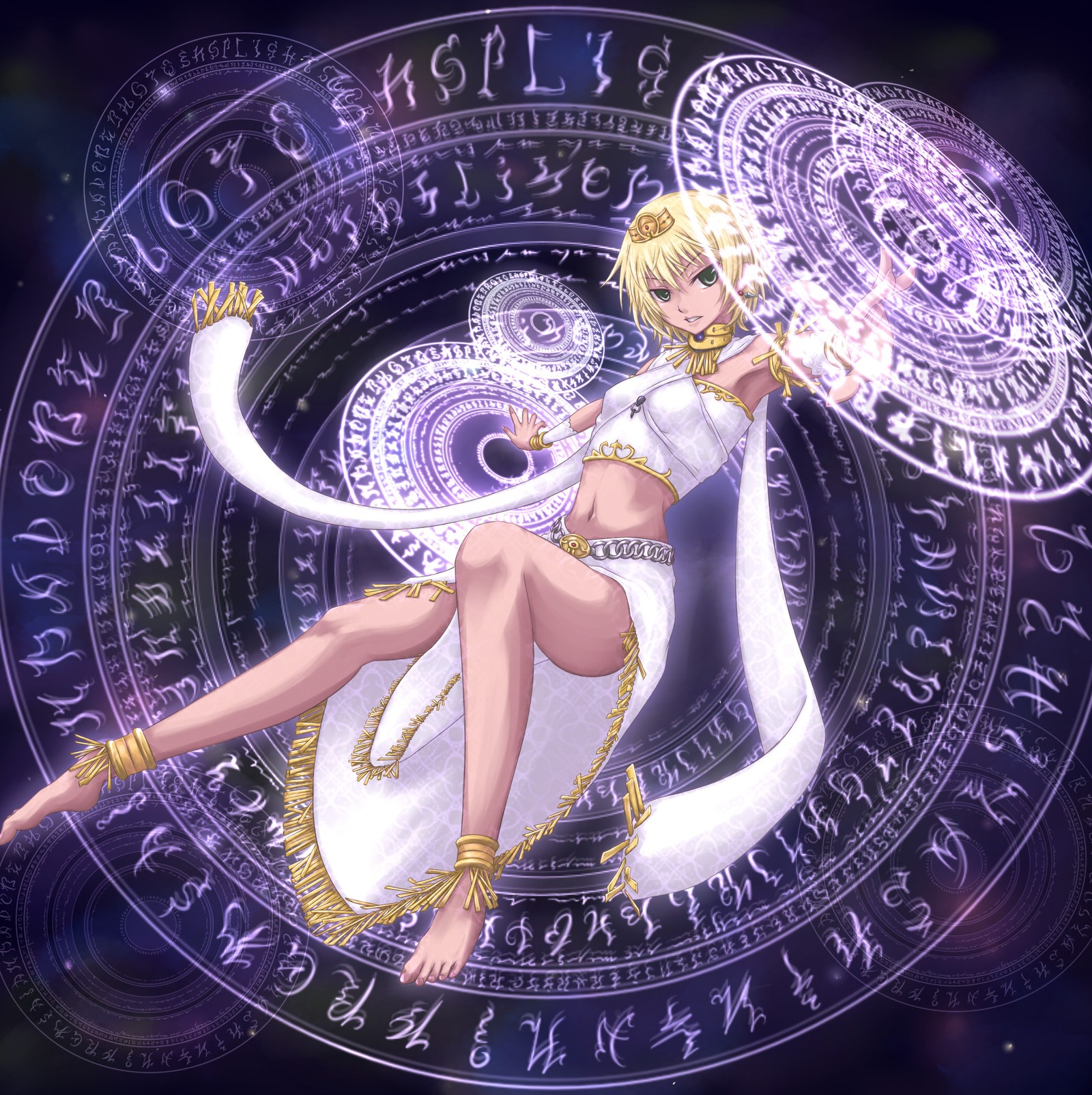 A close up of a woman in a white dress holding a white umbrella (lightsworn, lumina, summoner, yu gi oh)