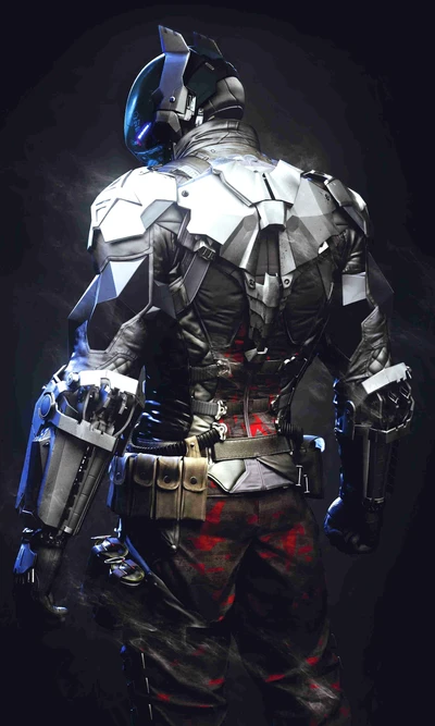 Arkham Knight: The Dark Vigilante in Advanced Armor