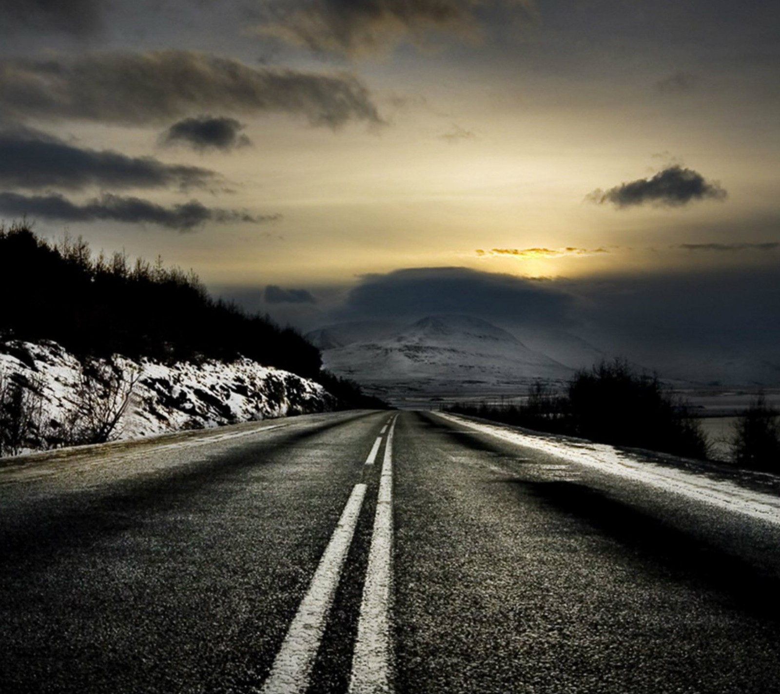 lonely, road wallpaper