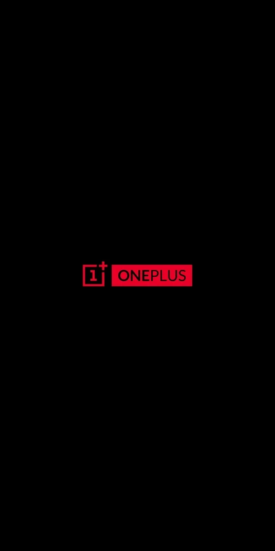 Logotipo OnePlus em um fundo preto