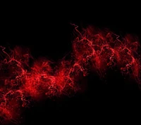 Abstract Red Flame Design in 3D