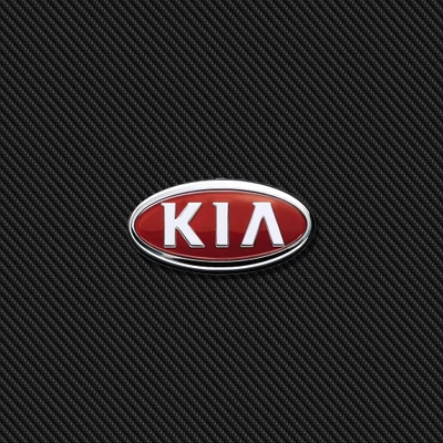 Kia Logo Emblem on Textured Background