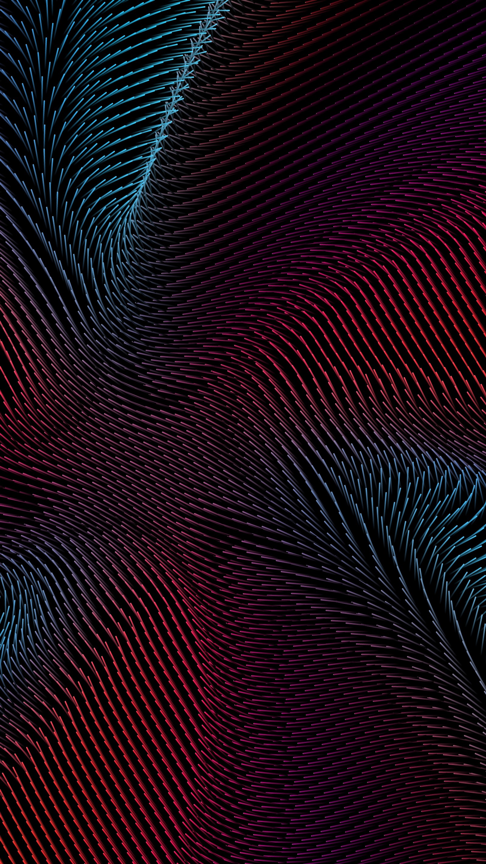 Un primer plano de un fondo rojo y azul con un patrón (3d, abstracto, azul, rojo, s8)